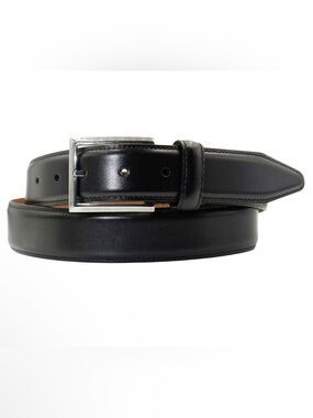 Size 46 Men’s Lejon Executive Full-Grain Black Leather Belt